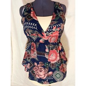 Coachella boho halter top, lace back